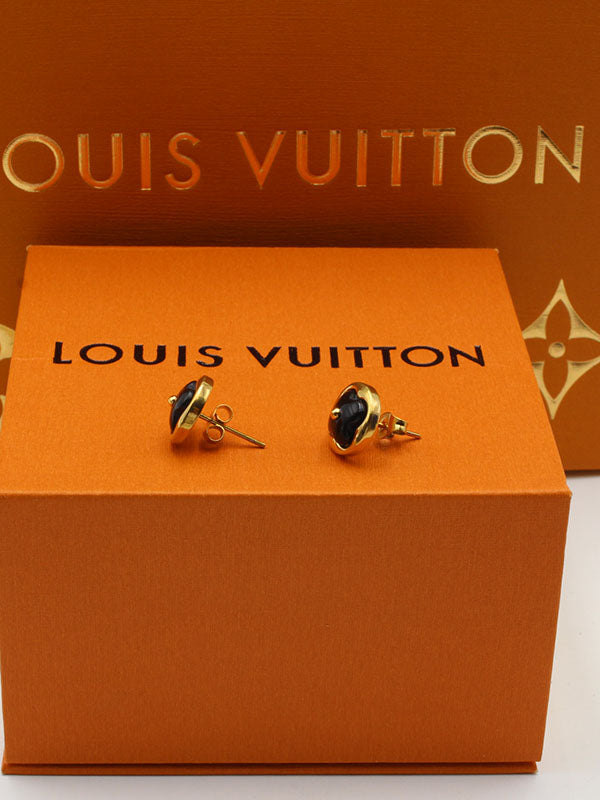 حلق لويس فيتون مدور ناعم كيرف حلق louis vuitton