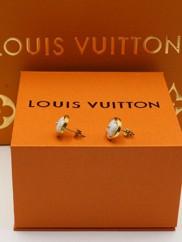 حلق لويس فيتون مدور ناعم كيرف حلق louis vuitton