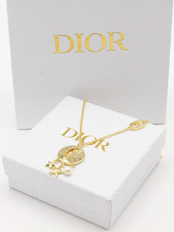 سلسال ديور ميتال مدور لوقو سلسال dior