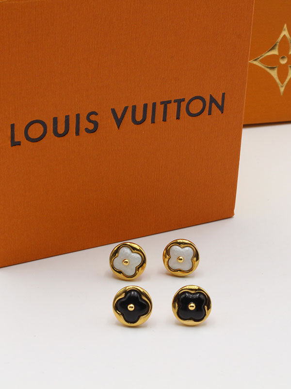 حلق لويس فيتون مدور ناعم كيرف حلق louis vuitton