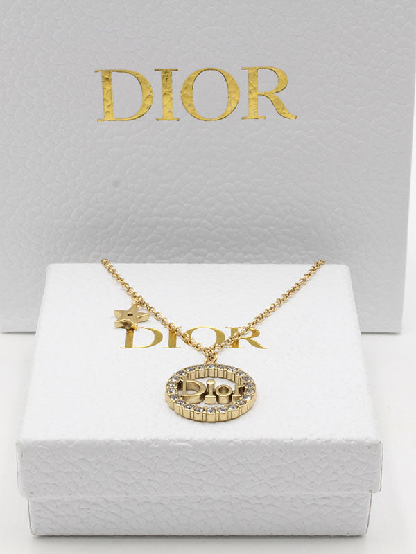 سلسال ديور برونز مدور لوقو سلسال dior