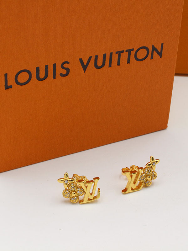 حلق لويس فيتون زركون 8046 حلق louis vuitton ذهبي