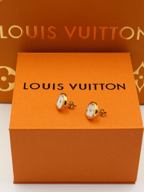 حلق لويس فيتون مدور ناعم حلق louis vuitton