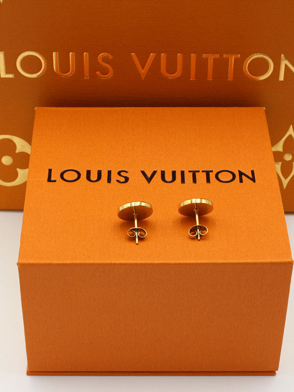 حلق لويس فيتون مدور ناعم حلق louis vuitton