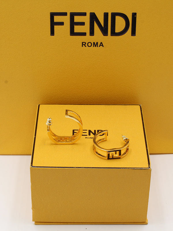 حلق فندي مدور FF حلق fendi