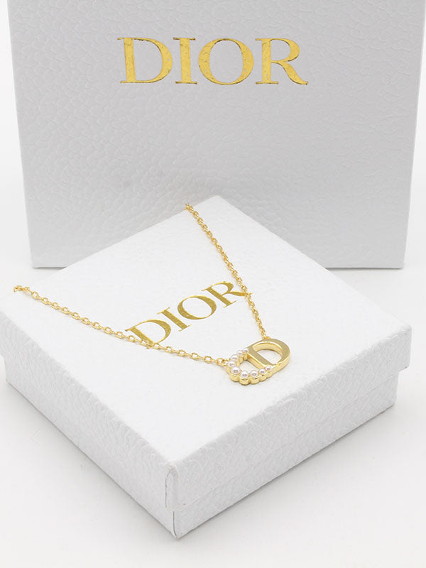 سلسال ديور سايد بيرل لوقو سلسال dior
