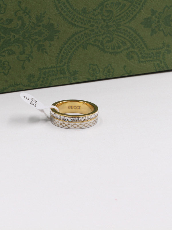دبلة كارتير كريستال فضي وذهبي مكس خواتم CARTIER ذهبي 6