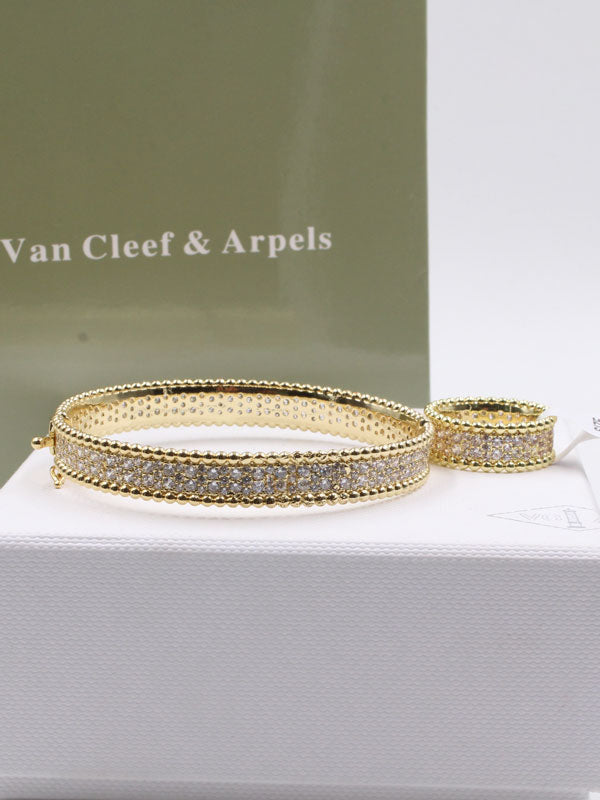 اسواره فان كليف مع خاتم فل زركون اسواره van cleef
