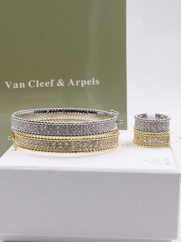 اسواره فان كليف مع خاتم فل زركون اسواره van cleef