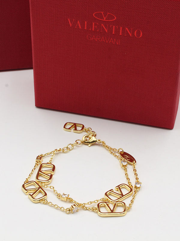 اسواره فالنتينو طبقتين اسواره VALENTINO ذهبي