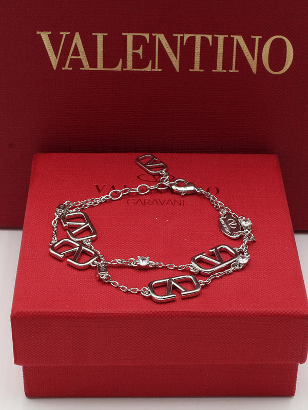 اسواره فالنتينو طبقتين اسواره VALENTINO فضي