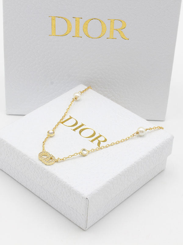 سلسال ديور ناعم ستون اند بيرل لوقو سلسال dior