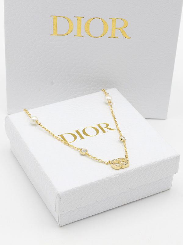 سلسال ديور ناعم ستون اند بيرل لوقو سلسال dior