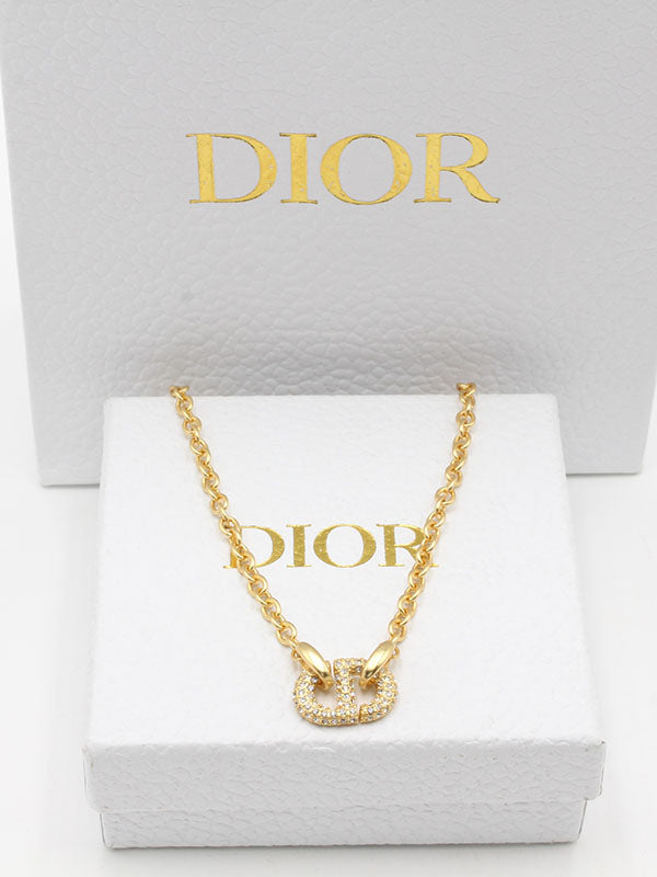 سلسال ديور ذهبي مطفي لوقو سلسال dior ذهبي