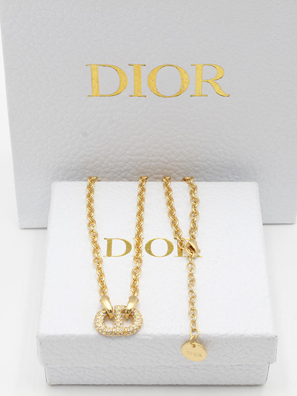 سلسال ديور ذهبي مطفي لوقو سلسال dior