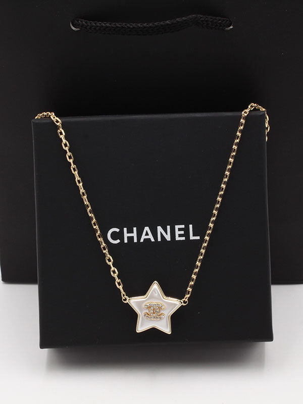 سلسال شانيل ستار لوقو سلسال chanel ذهبي