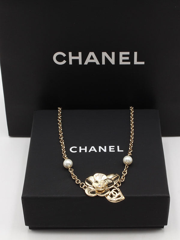 سلسال شانيل ذهبي مطفي سلسال chanel ذهبي