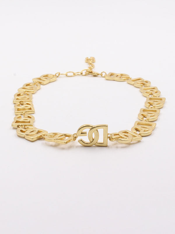 سلسال دولتشي اند غابانا كبير سلسال Dolce&Gabbana ذهبي