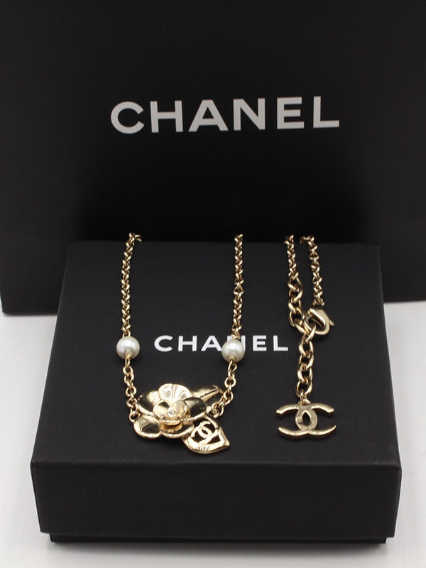 سلسال شانيل ذهبي مطفي سلسال chanel