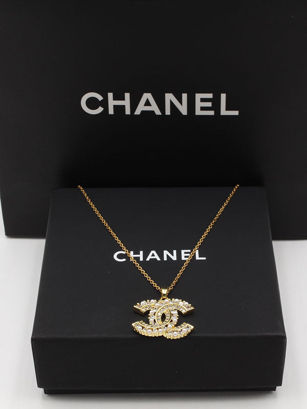 سلسال شانيل لوقو لوقو وزركون سلسال chanel ذهبي