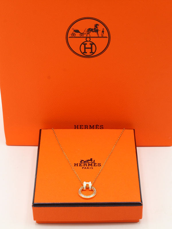 سلسال هيرمز مدور زركون سلسال HERMES