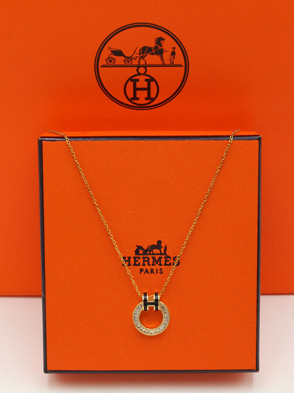 سلسال هيرمز مدور زركون سلسال HERMES