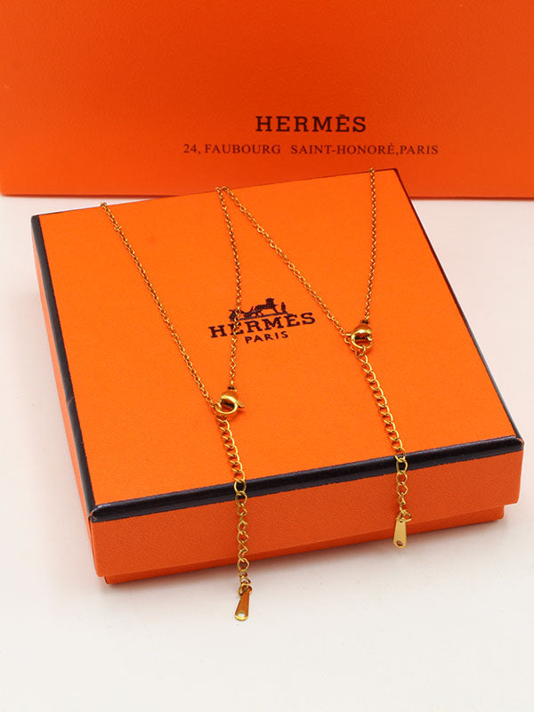 سلسال هيرمز مدور زركون سلسال HERMES