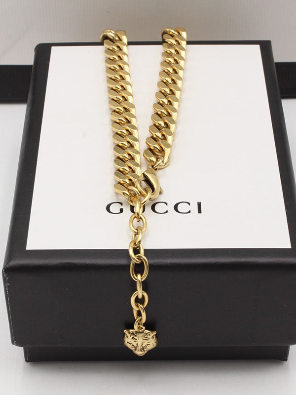 سلسال قوتشي جنزير كبير كريستال سلسال gucci