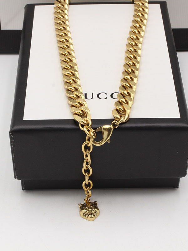 سلسال قوتشي جنزير كبير كريستال سلسال gucci