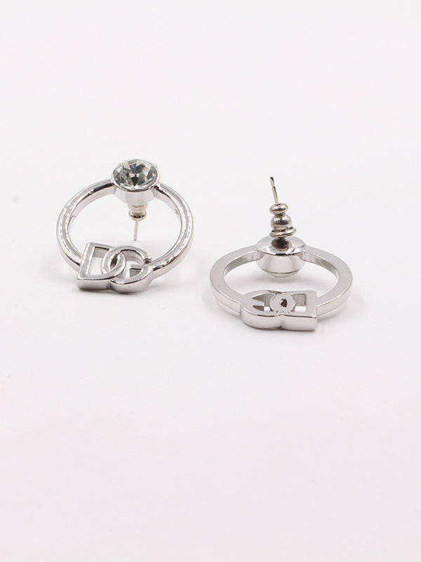 حلق دولتشي اند غابانا كبير بفص حلق Dolce&Gabbana