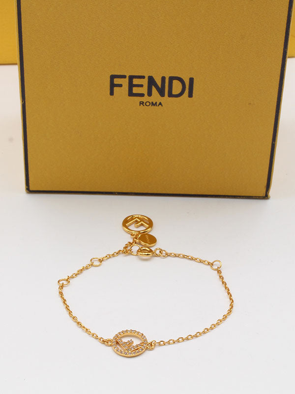 اسواره فندي زركون ناعمه اسواره fendi ذهبي روز قولد