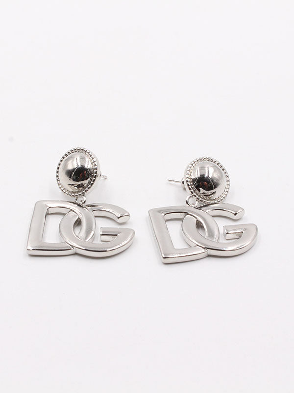 حلق دولتشي اند غابانا كبير فضي حلق Dolce&Gabbana