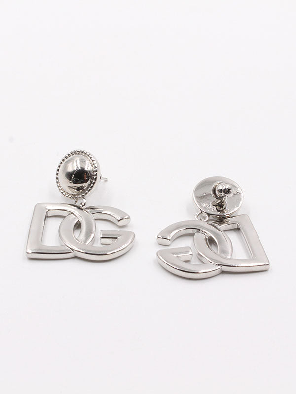 حلق دولتشي اند غابانا كبير فضي حلق Dolce&Gabbana فضي