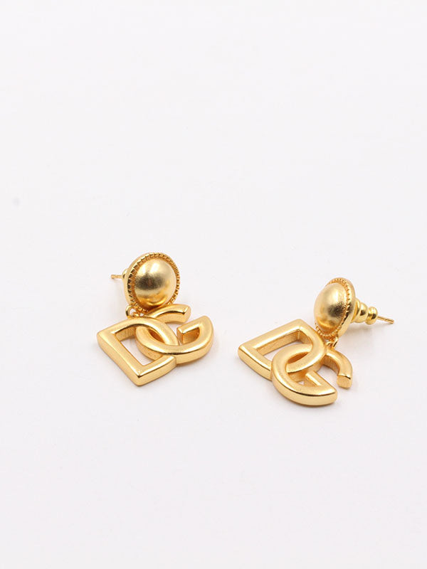 حلق دولتشي اند غابانا وسط ذهبي حلق Dolce&Gabbana ذهبي