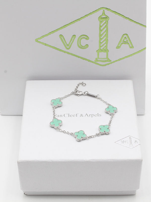 اساور فان كليف لوقو وسط اسواره van cleef تيفاني فضي