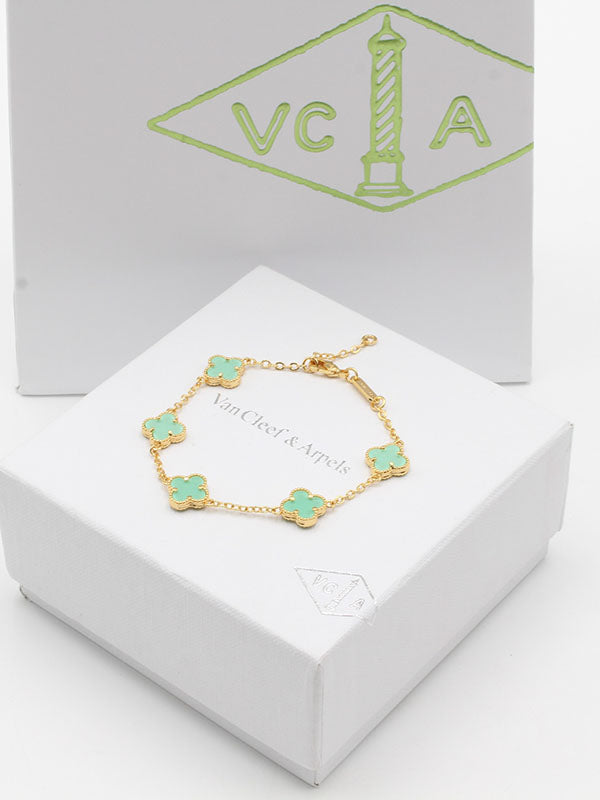 اساور فان كليف لوقو صغير اسواره van cleef تيفاني ذهبي
