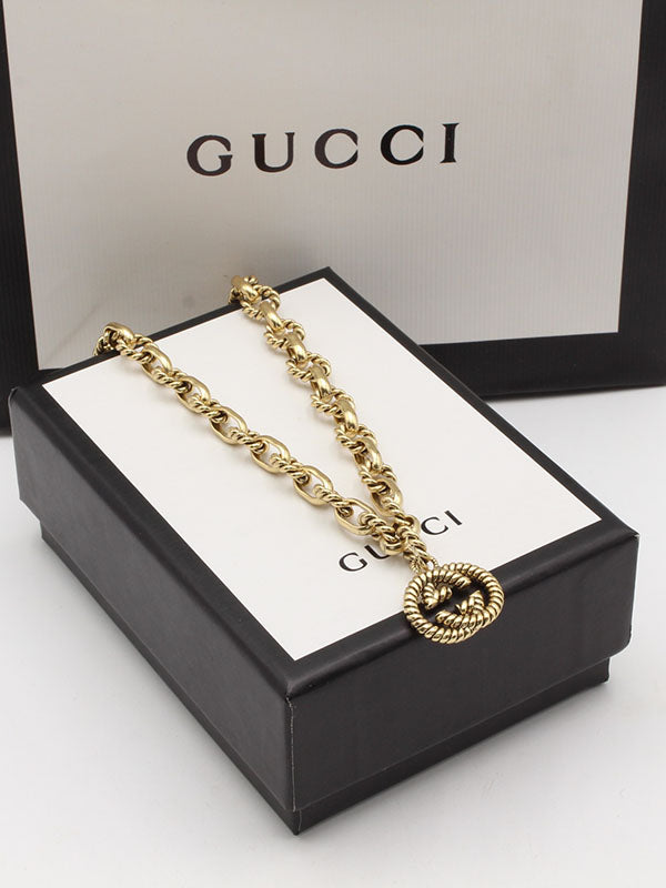 سلسال قوتشي برونز نيو لوقو سلسال gucci