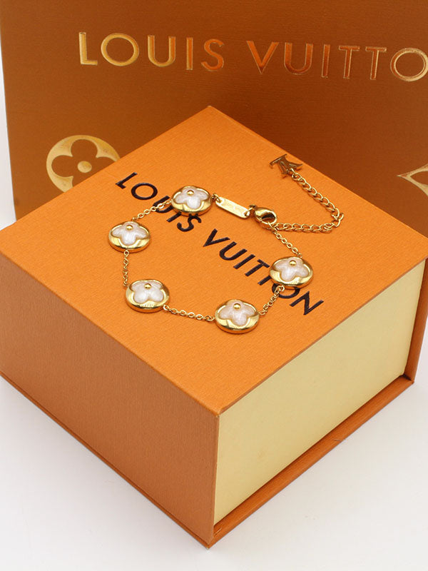 اسواره لويس فيتون مدور ناعم اسواره louis vuitton ذهبي ابيض