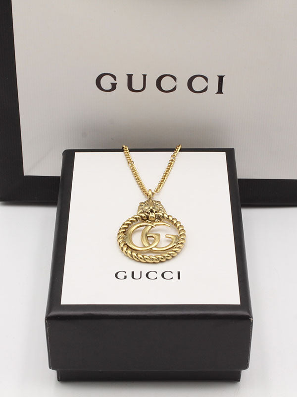 سلسال قوتشي برونز لوقو سلسال gucci