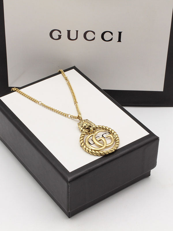 سلسال قوتشي برونز لوقو سلسال gucci