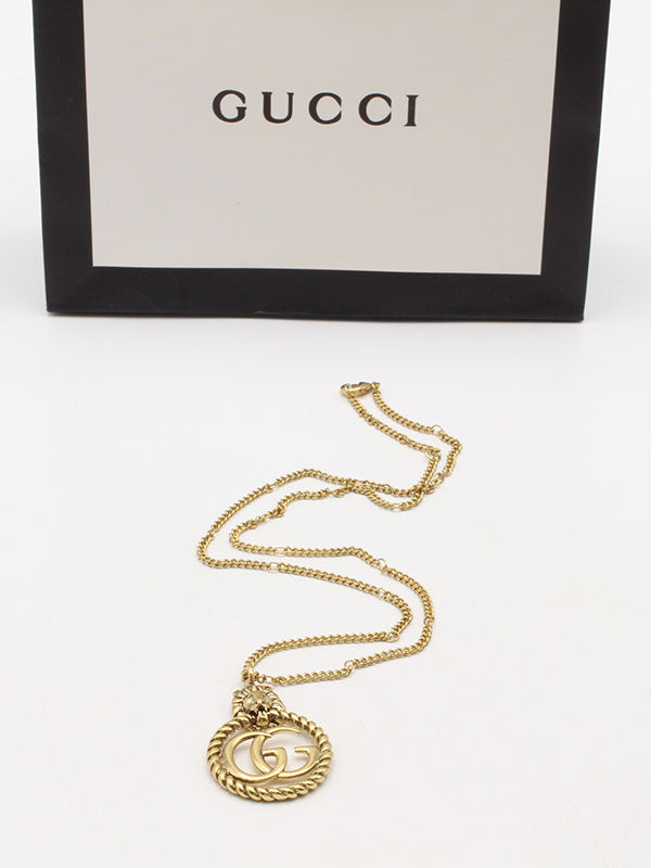 سلسال قوتشي برونز لوقو سلسال gucci