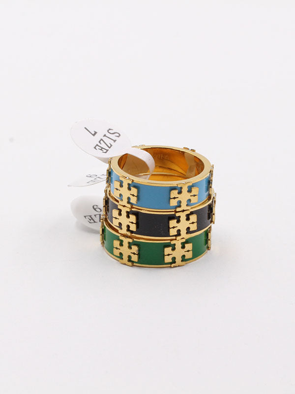 خاتم توري بورش ملون خواتم tory burch
