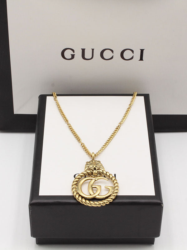 سلسال قوتشي برونز لوقو سلسال gucci