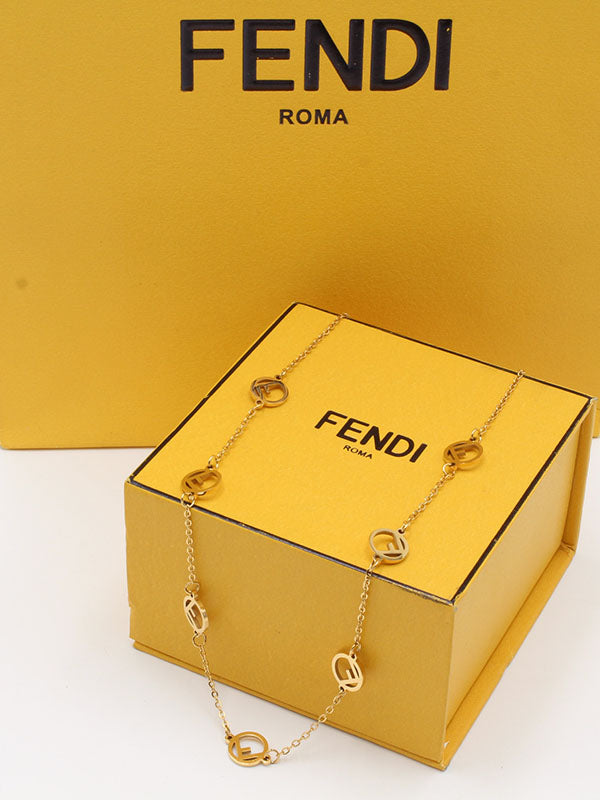 سلسال فندي تشوكر سلسال fendi ذهبي