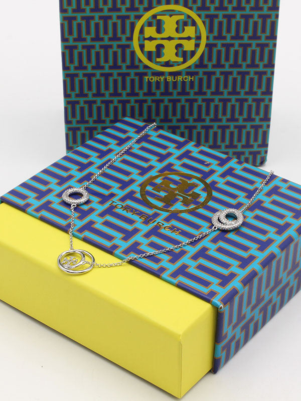 سلسال توري بورش زركون سيركلز سلسال tory burch