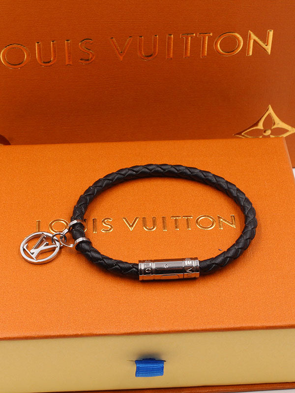 اسواره لويس فيتون رجالية جلد اسود اسواره louis vuitton