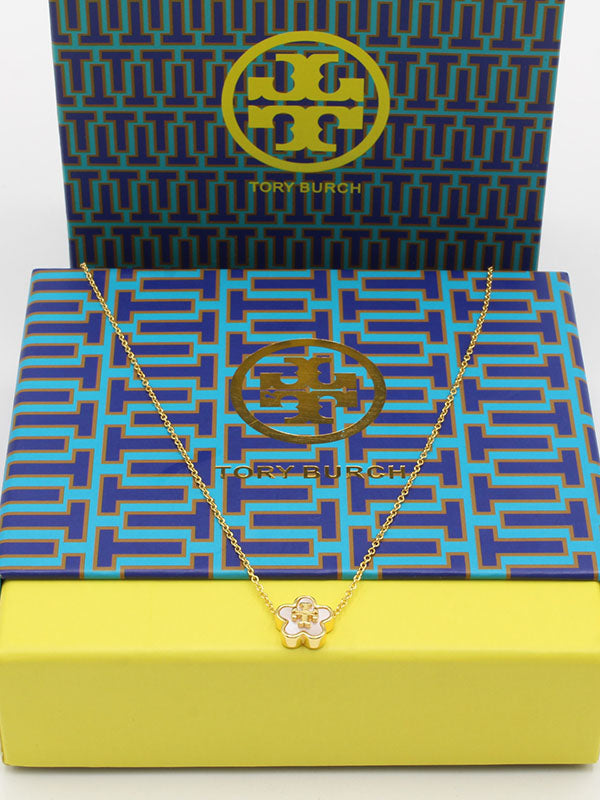 سلسال توري بورش فلاور ناعمة لوقو سلسال tory burch