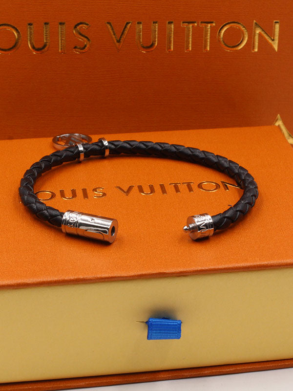 اسواره لويس فيتون رجالية جلد اسود اسواره louis vuitton