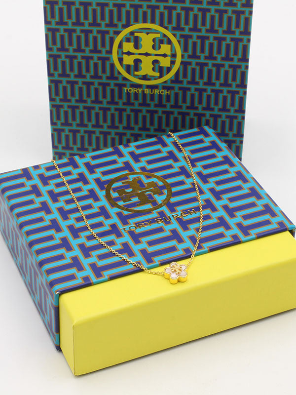 سلسال توري بورش فلاور ناعمة لوقو سلسال tory burch ذهبي