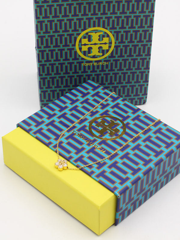 سلسال توري بورش فلاور ناعمة لوقو سلسال tory burch